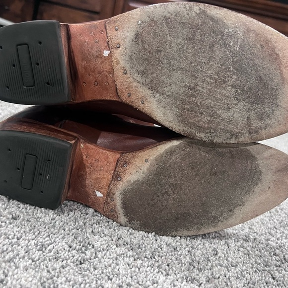 Old West Men’s Brown Genuine Leather Classic Western Boots Size US 11.5 D - Picture 12 of 14